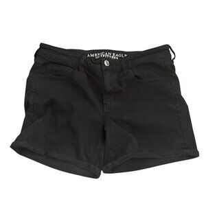 American Eagle Outfitters Super Stretch Womens Black Shorts Size 12